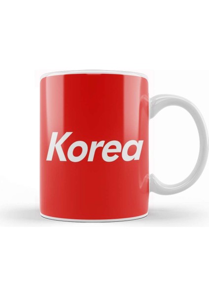 Kpop Korea Box Logo Kupa Bardak Porselen