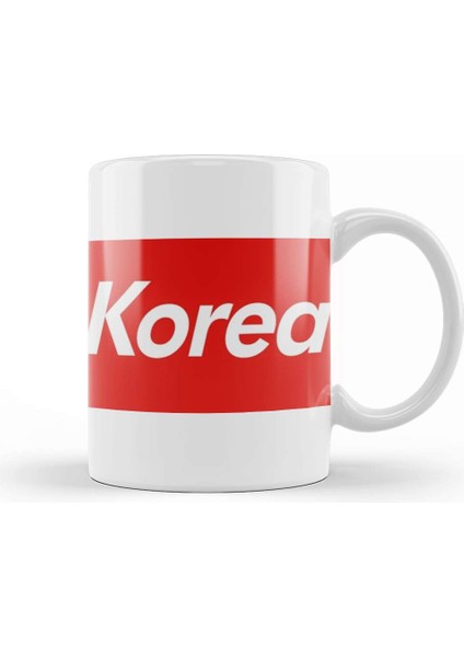 Kpop Korea Box Logo 01 Kupa Bardak Porselen