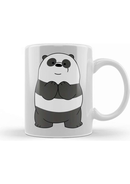 Panda Bear Kupa Bardak Porselen