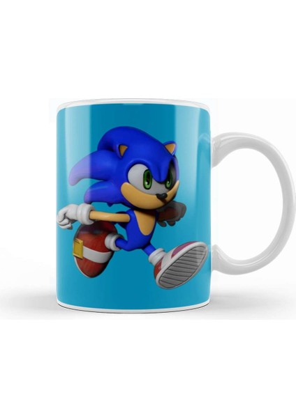 Sonic The Hegdehog Mini Sonic Kupa Bardak Porselen