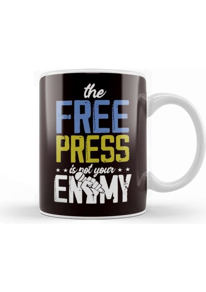 Press Free Freedom Fake News Journalism Reporter Journalist Kupa Bardak Porselen