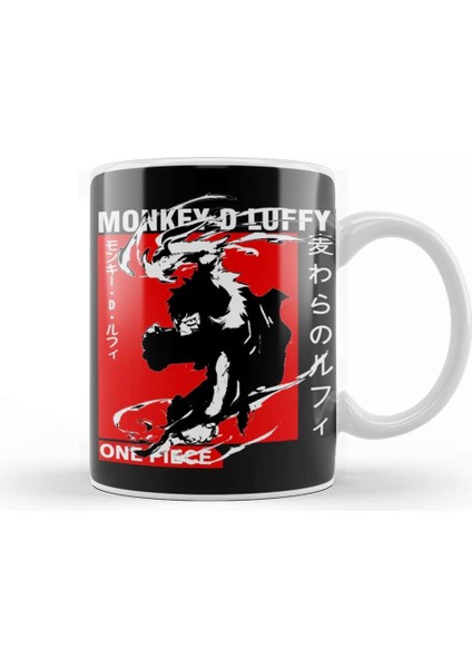 Luffy One Piece 012 Kupa Bardak Porselen