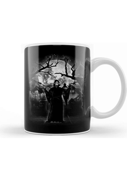 Moonlight Ghosts-1 Kupa Bardak Porselen