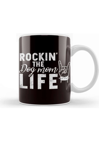 Mom Dogs Life Dog Owner Puppy Mother Animal Lover Pets Kupa Bardak Porselen
