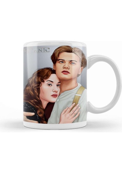 Movie Lover Rose And Jack Titanic Kupa Bardak Porselen