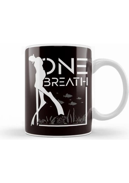 Snorkeling Scuba Diving Freediving Underwater Diver Ocean Kupa Bardak Porselen