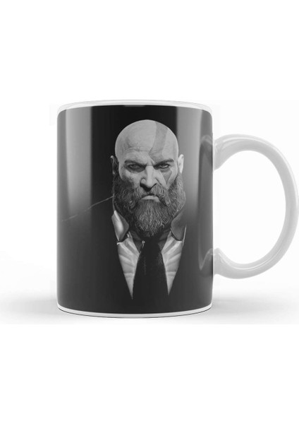 God Of War Kratos Kupa Bardak Porselen