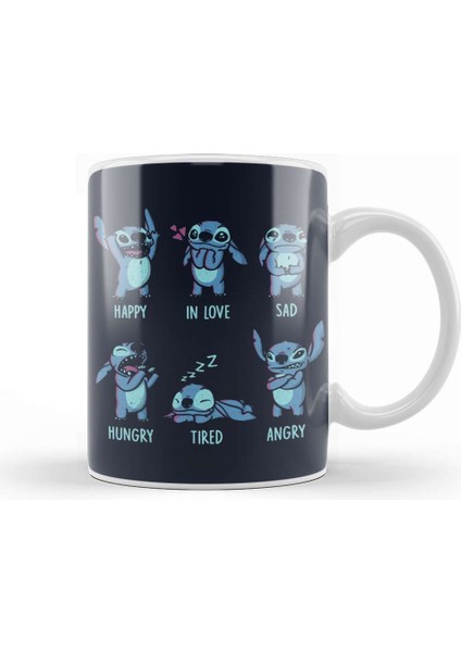 Monster Emotions Stitch Kupa Bardak Porselen