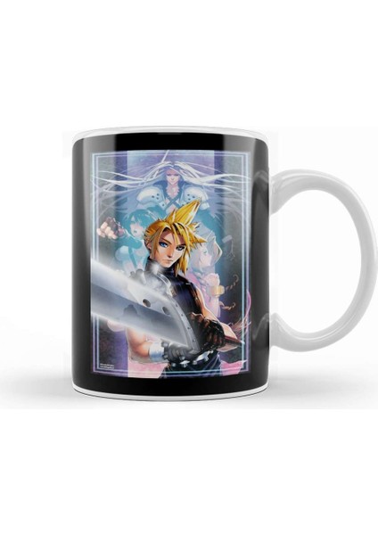 FF15 Noctis Splatter Fantasy Kupa Bardak Porselen