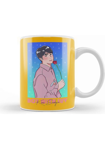 Boy With Luv Bts Kim Seokjin 01 Kupa Bardak Porselen