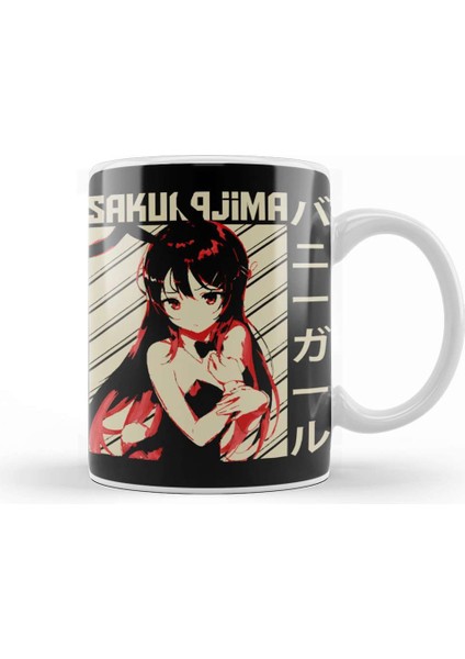 Sakura Bunny Girl Kupa Bardak Porselen