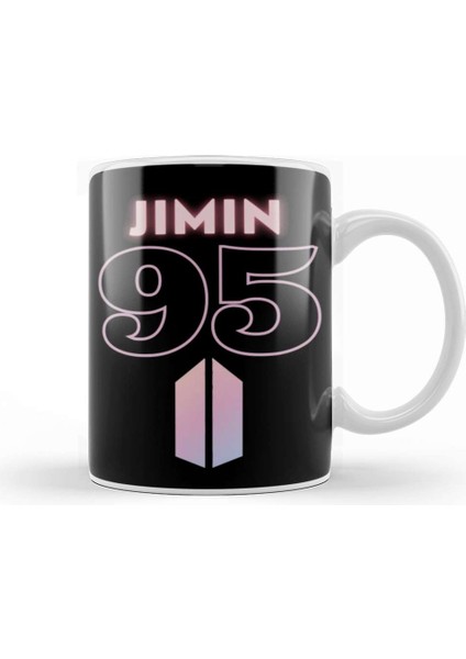 Bts Jimin 95 Logo Kupa Bardak Porselen