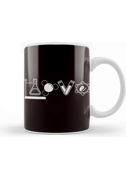 Love Chemistry Science Laboratory Medicine Clinic Pharmacist Kupa Bardak Porselen