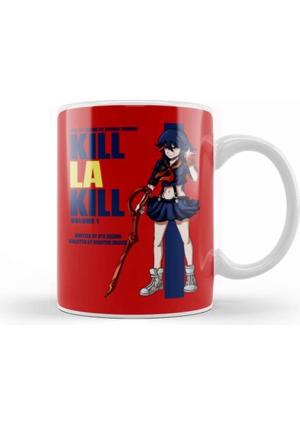Kill La Kill Kill Covers Red Kupa Bardak Porselen