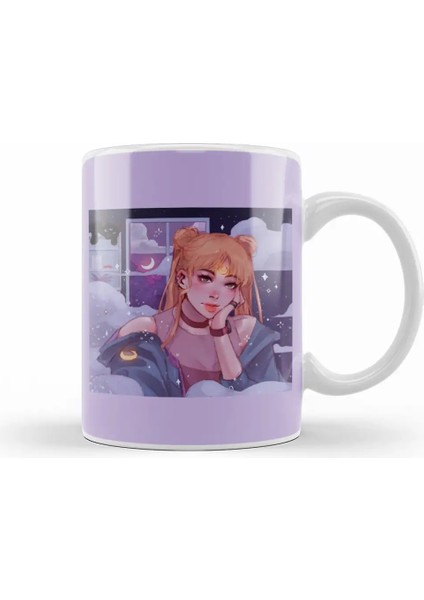 Sailor Moon Kupa Bardak Porselen