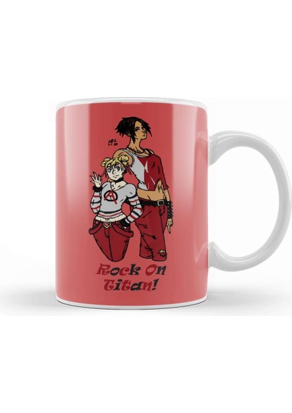 Attack On Titan Rock On Titan Kupa Bardak Porselen