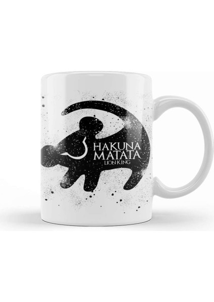 Hakuna Matata Lion King Disney Kupa Bardak Porselen