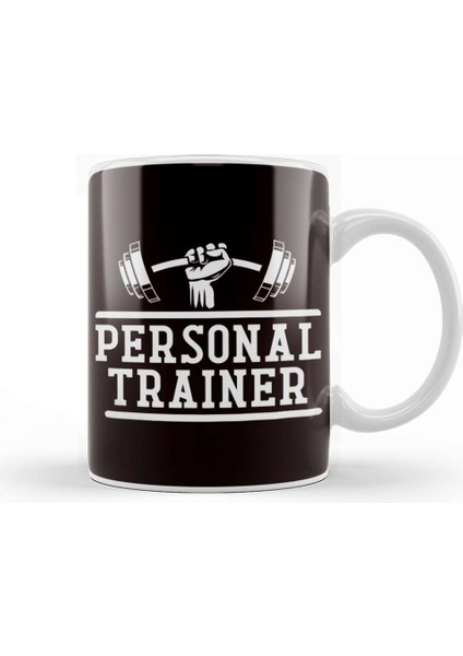 Personal Trainer Fitness Instructor Bodybuilding Gym Workout Kupa Bardak Porselen