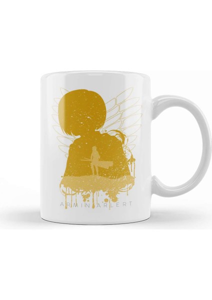 Attack On Titan Armin Arlert In Silhouette Kupa Bardak Porselen