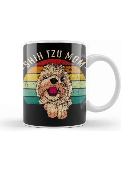 Shih Tzu Shih Tzu Mom Kupa Bardak Porselen