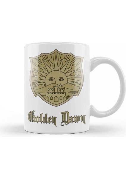 Black Clover Anime Asta Golden Dawn Kupa Bardak Porselen
