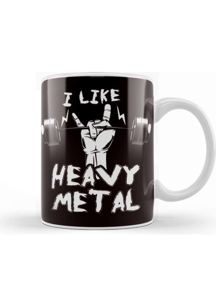 Heavy Metal Weightlifting Bodybuilding Gym Workout Barbell Kupa Bardak Porselen