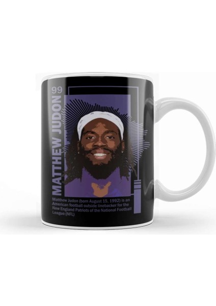 Matthew Judon Judon 99 Kupa Bardak Porselen