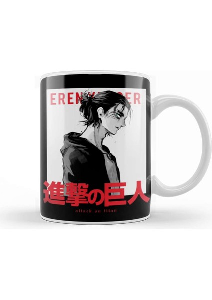 Eren Yeager 01 Kupa Bardak Porselen