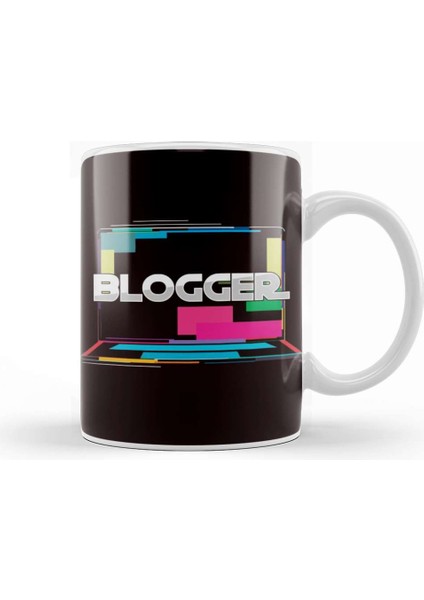 Blogger Computer Blogging Story Influencer Writer Author Kupa Bardak Porselen