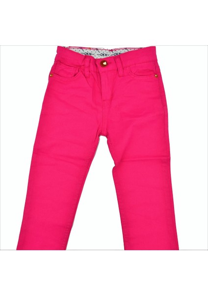 Fuşya Yelek-Pantalon Keten Takım