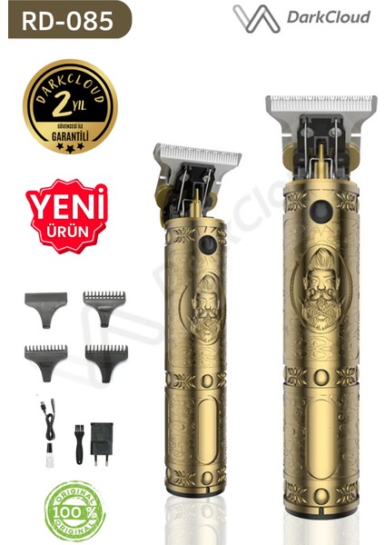 RD-085 Profesyonel Kuaförlerin Tercihi Saç Ense Sakal Çizim Lazer Epilasyon Öncesi Tıraş Makinesi