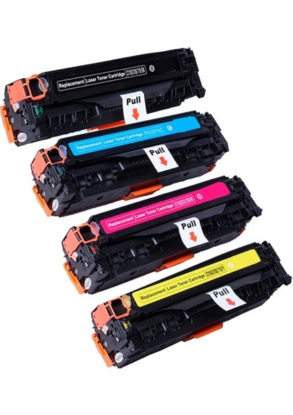 Photo Print Hp 126A Laserjet CP1025 CE310A-311A-312A-313A Uyumlu 4 Renk Muadil Toner Seti 1300 Sayfa