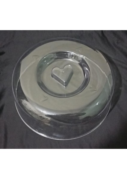 Pasta Kek Tabağı İçin Şeffaf Fanus Kapak Kırılmaya Dayanıklı Plastik 26 cm modelleri