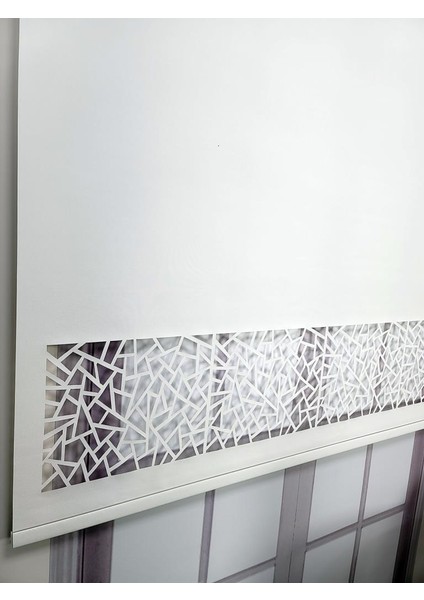 Lazer Stor Perde Mat Kalın Kumaşlı Ekru Renk Lzr107 modelleri