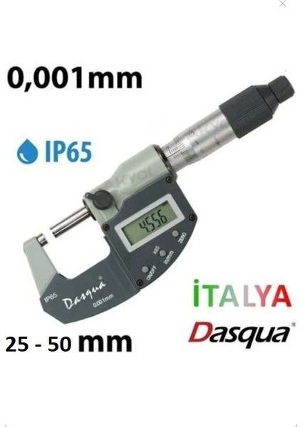 25-50 mm Dijital Mikrometre Dasqua