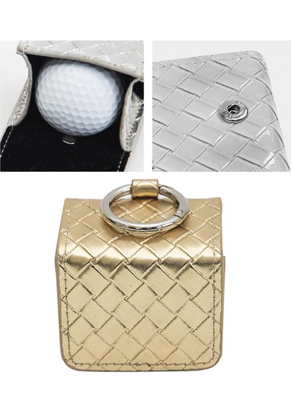 Mini Golf Topu Saklama Çantası Suya Dayanıklı Kare Bel Kılıfı Saklama Kutusu Altın (Yurt Dışından) modelleri