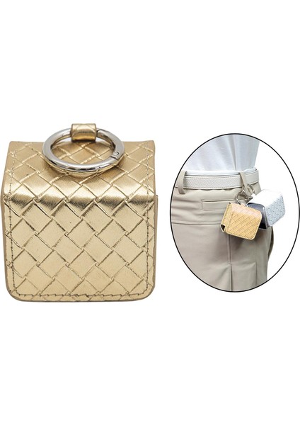 Mini Golf Topu Saklama Çantası Suya Dayanıklı Kare Bel Kılıfı Saklama Kutusu Altın (Yurt Dışından) indirimleri