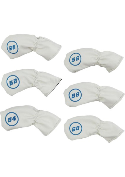 6x Irons Headcover Putter Koruyucu, Golf Aksesuarları Beyaz (Yurt Dışından) fiyatları