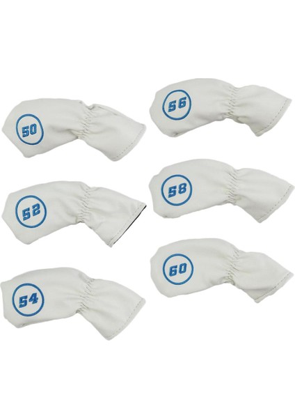 6x Irons Headcover Putter Koruyucu, Golf Aksesuarları Beyaz (Yurt Dışından) modelleri