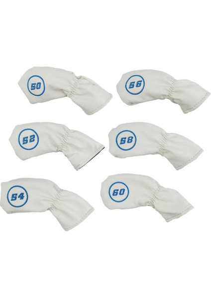 6x Irons Headcover Putter Koruyucu, Golf Aksesuarları Beyaz (Yurt Dışından) fırsatları