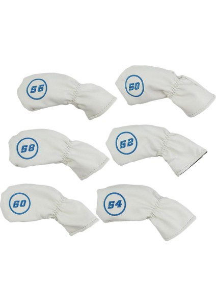 6x Irons Headcover Putter Koruyucu, Golf Aksesuarları Beyaz (Yurt Dışından) indirimleri