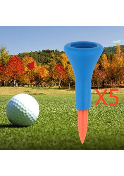 5 Adet Kauçuk Golf Tees Tutucu Pratik 2 "yükseklik Açık Paspas Tutucu Ev Turuncu (Yurt Dışından) modelleri