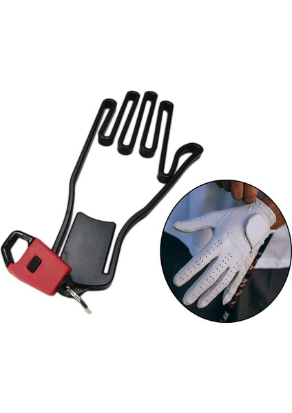 1 Adet Golf Eldiven Tutucu Raf Plastik Kurutma Makinesi Askı Golf Eldiven Sedye Tutucu Kırmızı (Yurt Dışından)