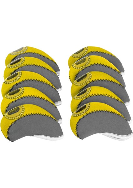 10 Neopren Golf Demir Kulübü Başkanı Clear Pencere Sarı ile Set (Yurt Dışından) fiyatları
