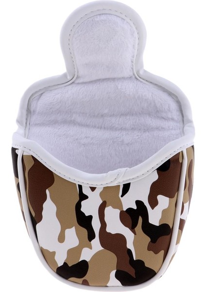 Su Geçirmez Golf Mallet Atıcı Kapak Headcover Kamuflaj Desen Kafa Kapak Kahverengi (Yurt Dışından) fiyatları