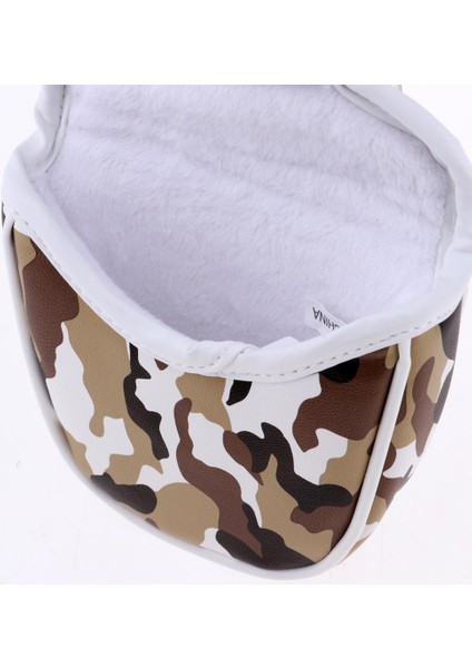 Su Geçirmez Golf Mallet Atıcı Kapak Headcover Kamuflaj Desen Kafa Kapak Kahverengi (Yurt Dışından) modelleri