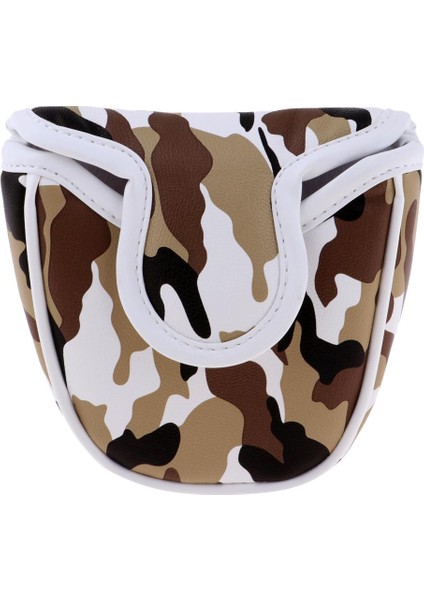 Su Geçirmez Golf Mallet Atıcı Kapak Headcover Kamuflaj Desen Kafa Kapak Kahverengi (Yurt Dışından) indirimleri