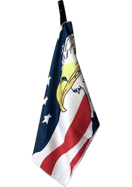 Premium Golf Havlu Mikrofiber Örgü Desen Golf Çantası Için Klip 36X106 cm Abd Kartal (Yurt Dışından)