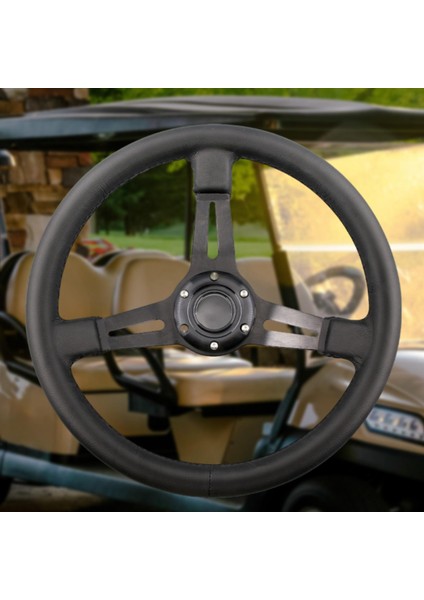 Golf Sepeti Direksiyon Simidi Alüminyum + Club Araba Için Pu Yamaha Için Ezgo 10.6 "ıd (Yurt Dışından) indirimleri