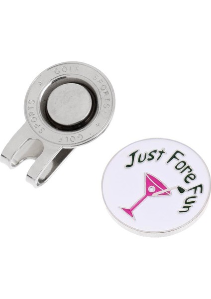 Manyetik Golf Şapkası Klipli White ile 4 Portable Mini Alaşım Golf Top Markeri Beyaz 4 Pc (Yurt Dışından) fırsatları